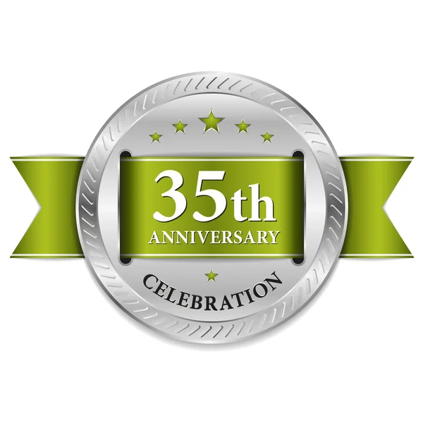 35 year anniversary — Stock Vector