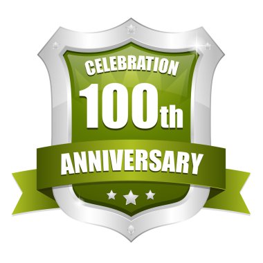 100 yıl yıldönümü düğmesi