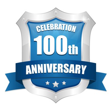 100 yıl yıldönümü düğmesi