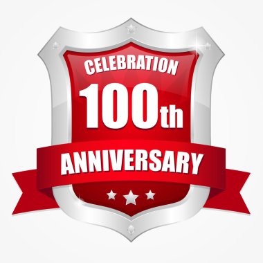 100 yıl yıldönümü düğmesi