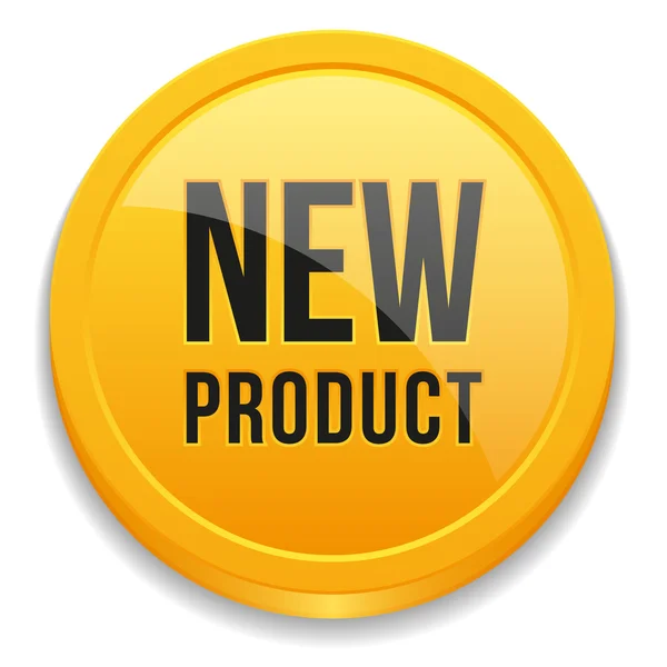 Big new product button — Stock Vector