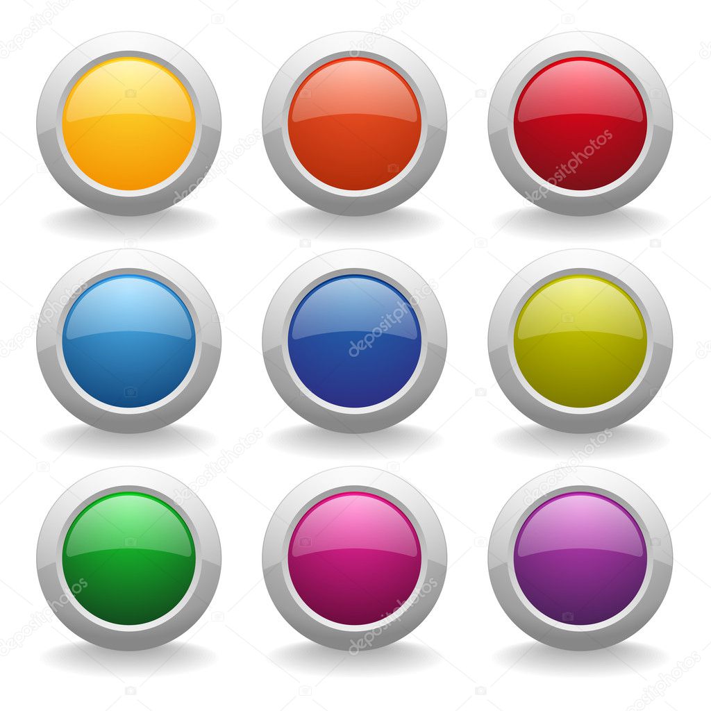 Colorful round buttons