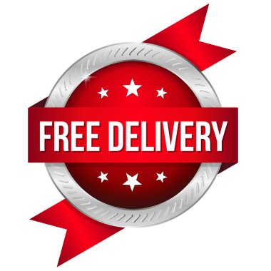 yuvarlak ücretsiz teslim düğmesi