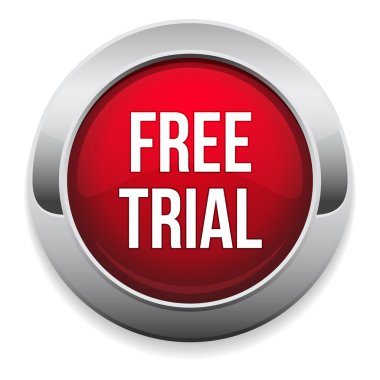 büyük kırmızı ücretsiz deneme düğme