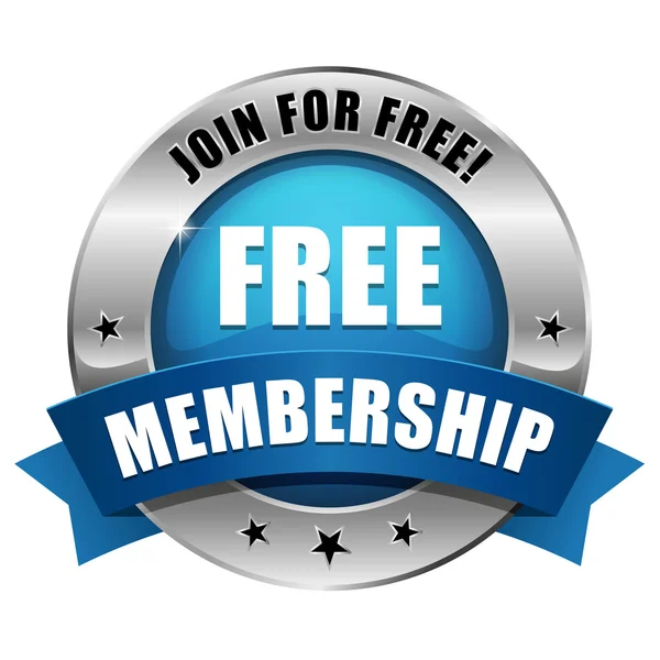 Botón de membresía gratis — Vector de stock