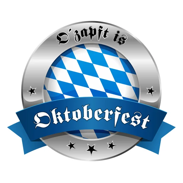 Oktoberfest tlačítko — Stockový vektor