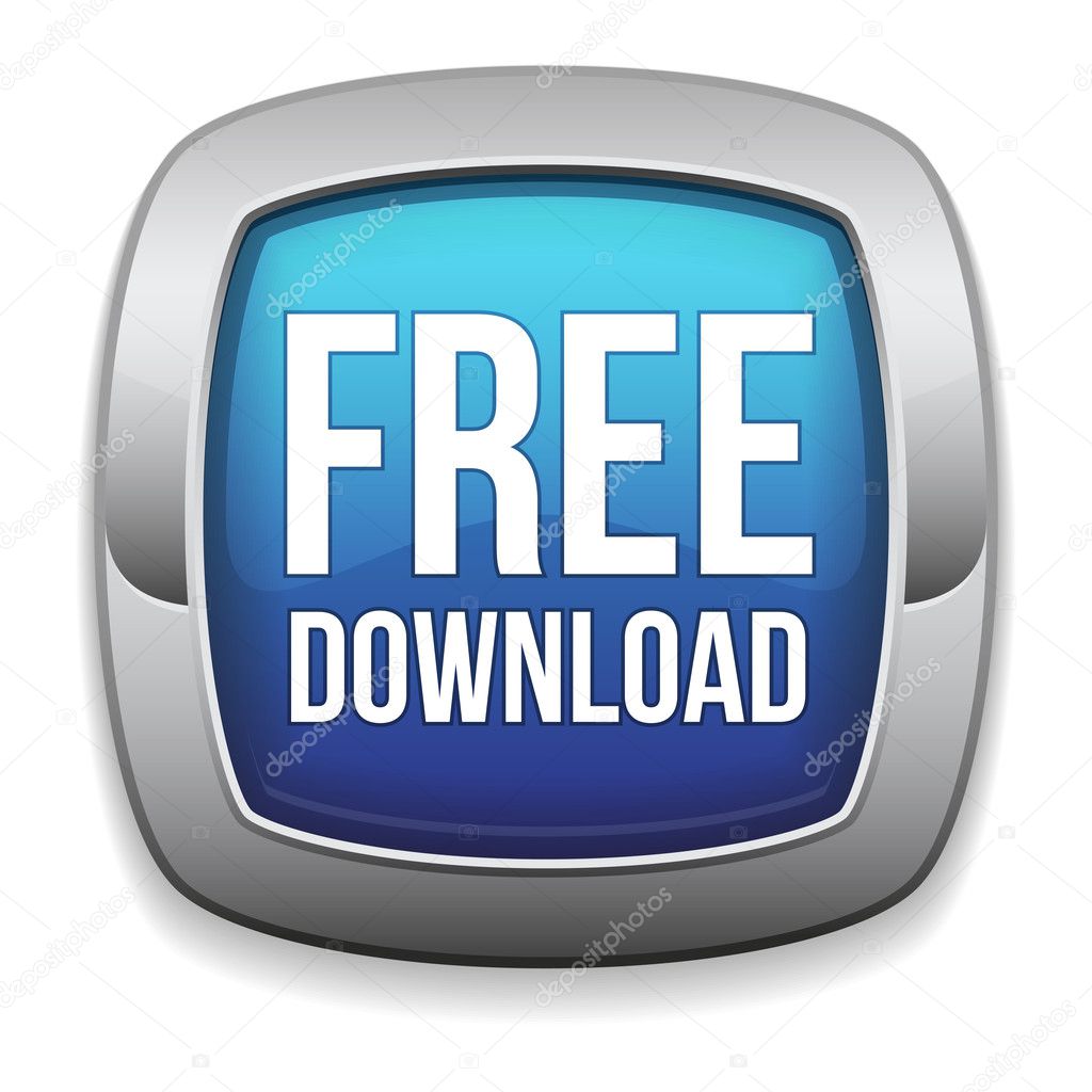 Big blue square free download button