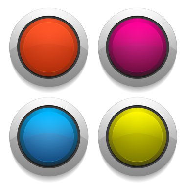 yuvarlak renkli tuşlar