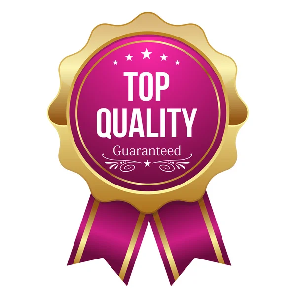 Top quality button — Stock Vector