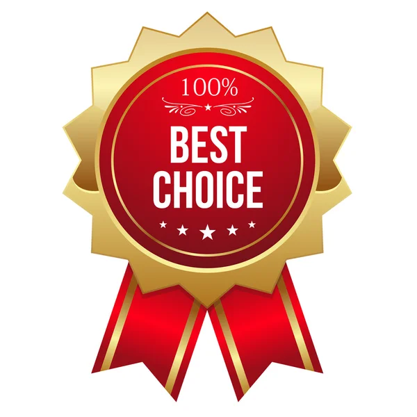 Best choice button — Stock Vector