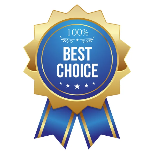 Best choice button — Stock Vector