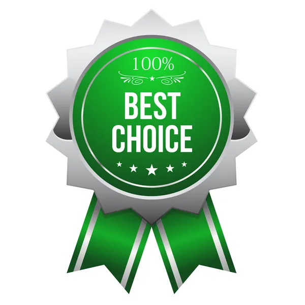 Best choice button — Stock Vector