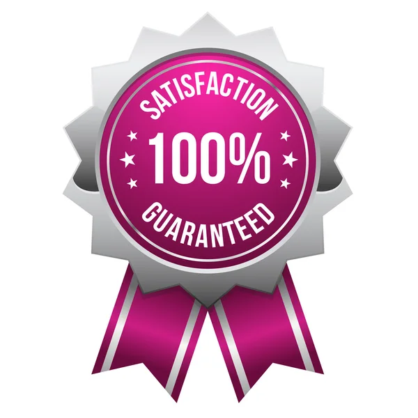 mor yüz yüzde memnuniyeti rozeti