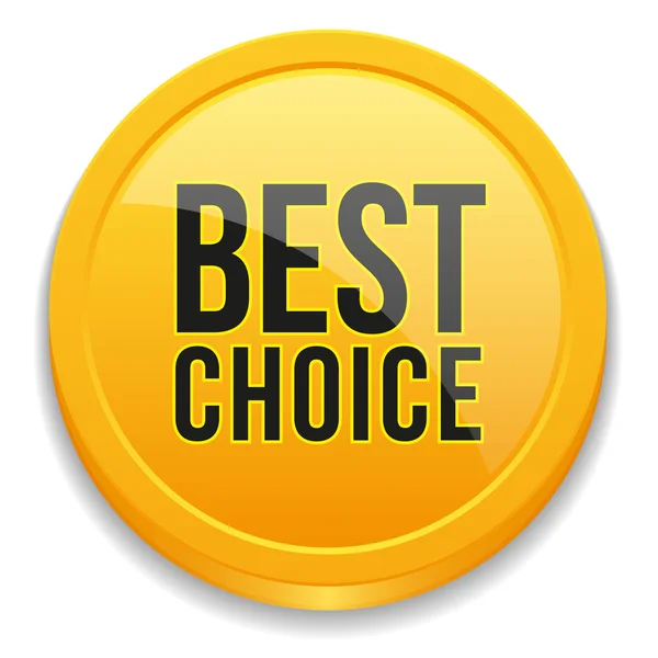 Best choice button — Stock Vector