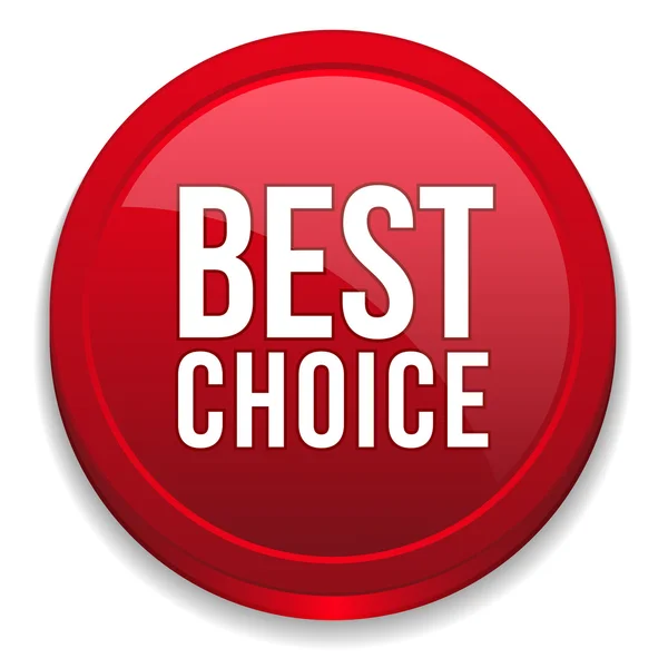 Best choice button — Stock Vector