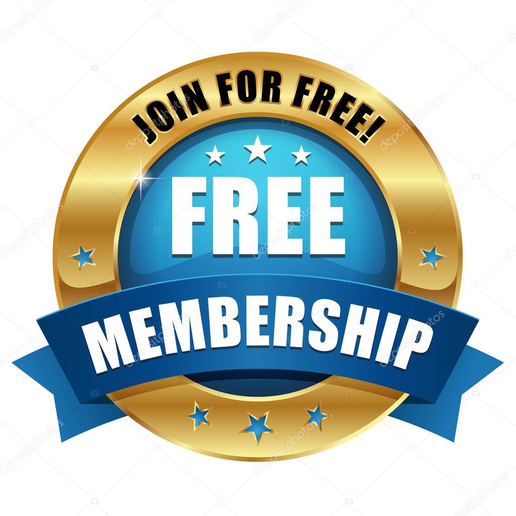 Free membership button — Stock Vector © newartgraphics #31836077