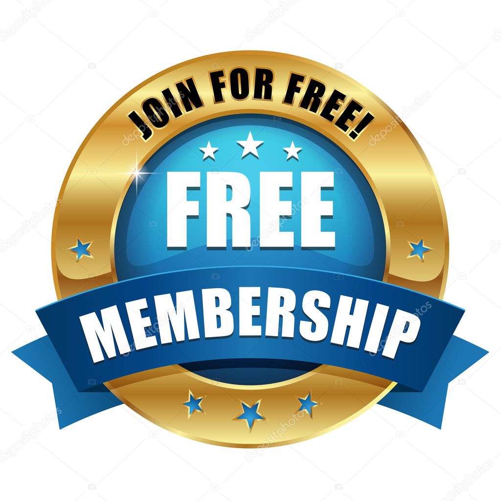Free membership button — Stock Vector © newartgraphics #31836077