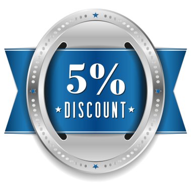 %5 iskonto düğmesini