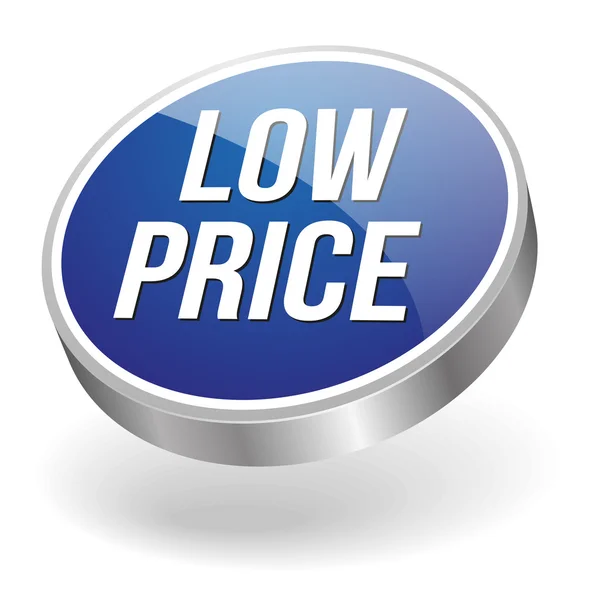 Low price button — Stock Vector