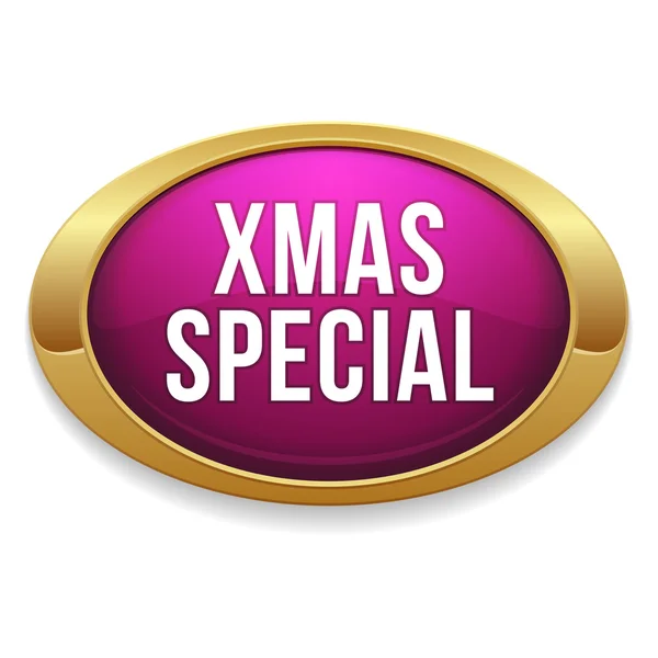 Botão especial de Natal — Vetor de Stock