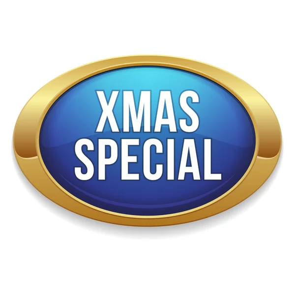 Bouton spécial de Noël — Image vectorielle