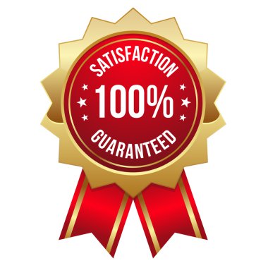 yüz yüzde memnuniyeti rozeti