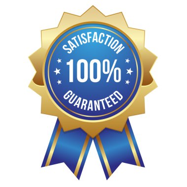 yüz yüzde memnuniyeti rozeti