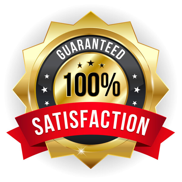 Значок удовлетворения на сто процентов
