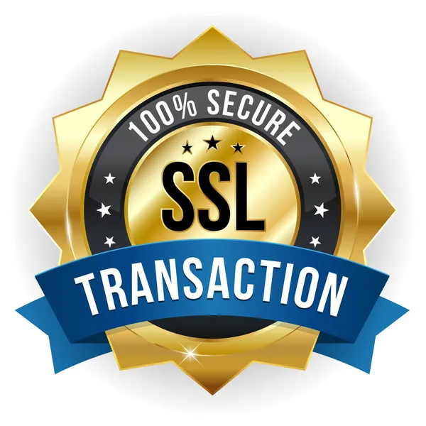 Veilige transactie badge — Stockvector