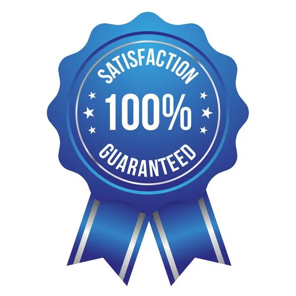 Insigne de satisfaction à cent pour cent — Image vectorielle