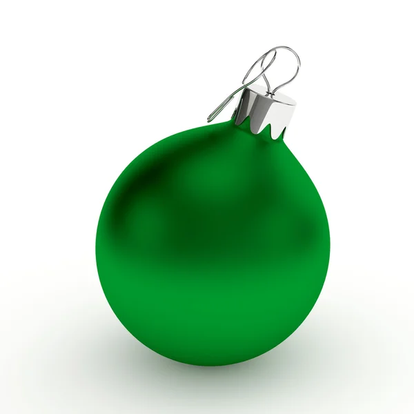 Bola verde de Navidad — Foto de Stock