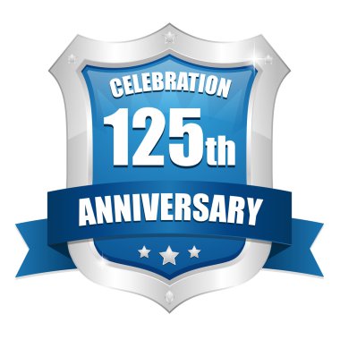 yüz yirmi beş yıl yıldönümü düğmesi