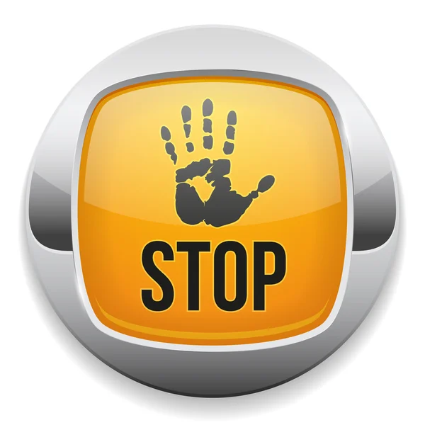 Stop button — Stock Vector