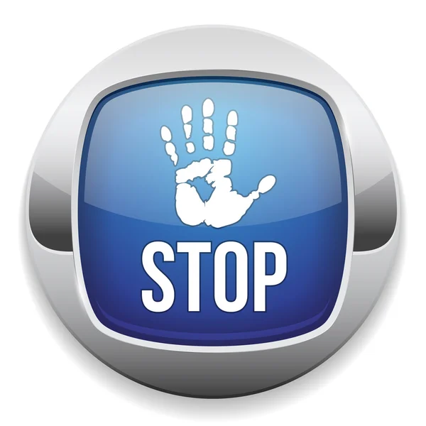 Stop button — Stock Vector