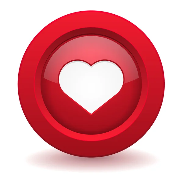 Love button — Stock Vector