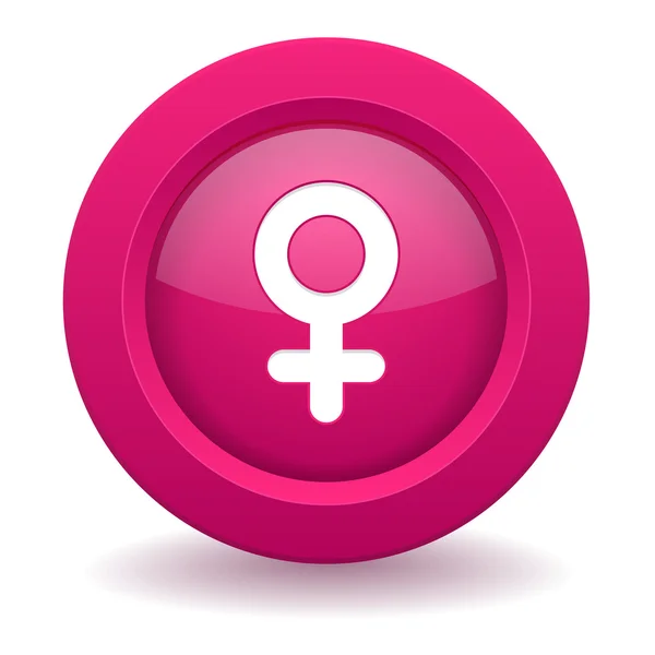 女性のボタン — ストックベクタ