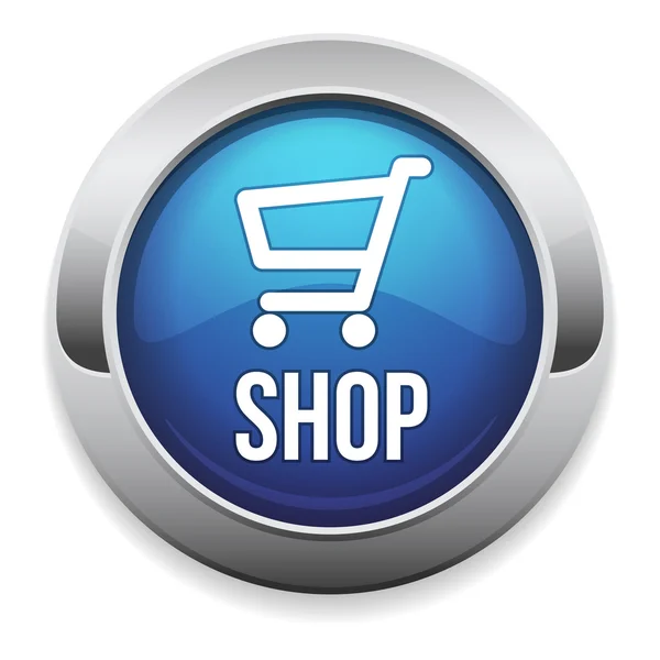 Shopping button — Stock Vector
