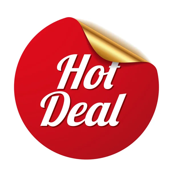 Hot deal sticker — Stock Vector