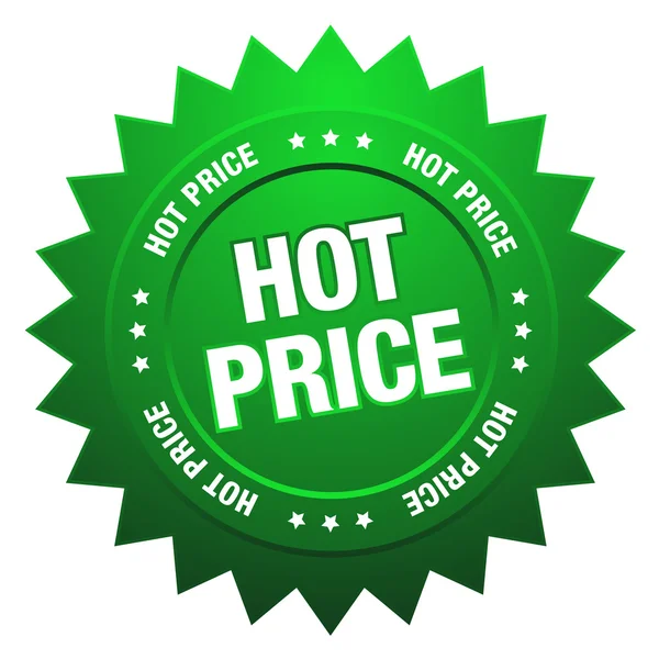 Sıcak fiyat düğmesi — Stok Vektör