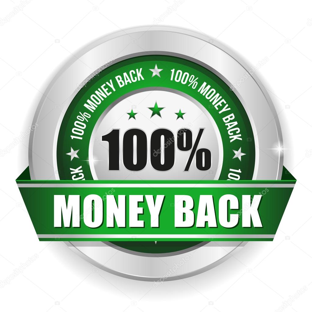 Hundred percent money back badge