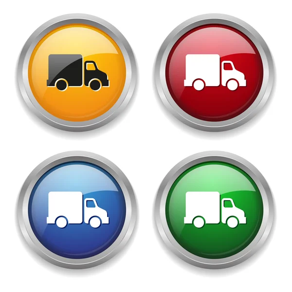 Delivery button — Stock Vector