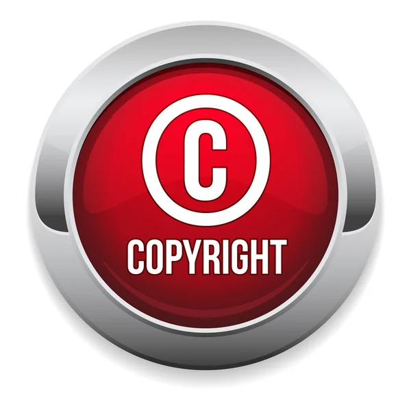 Copyright button — Stock Vector