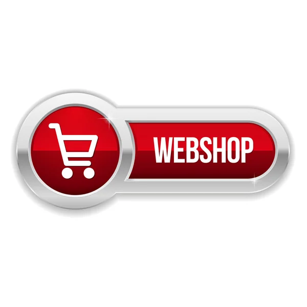 Botón tienda web — Vector de stock