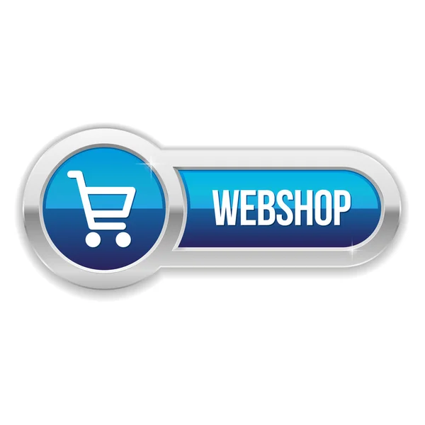 Botón tienda web — Vector de stock