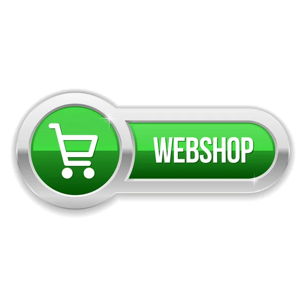 Botón tienda web — Vector de stock