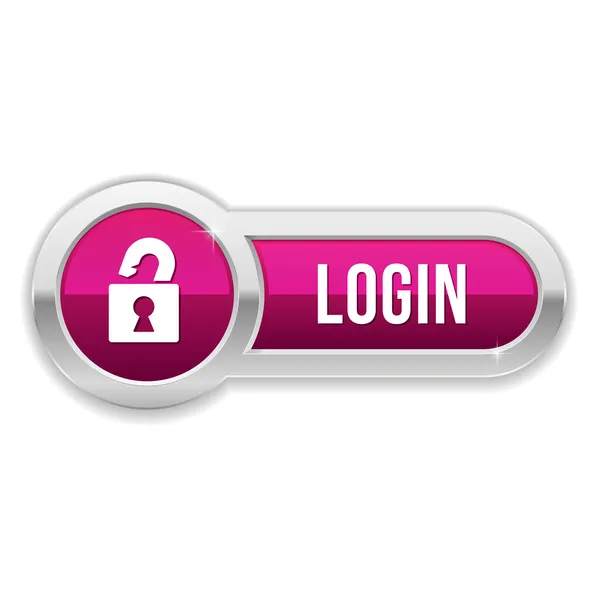 Login-knop — Stockvector