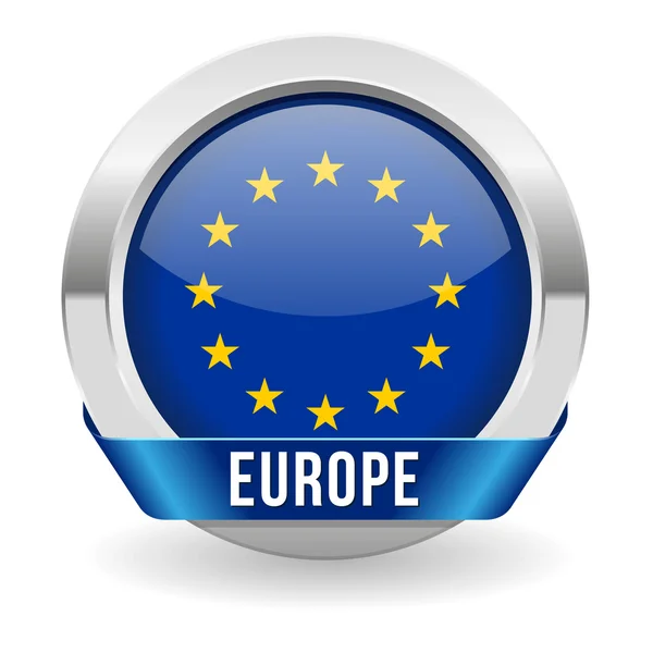 Europaflaggenknopf — Stockvektor