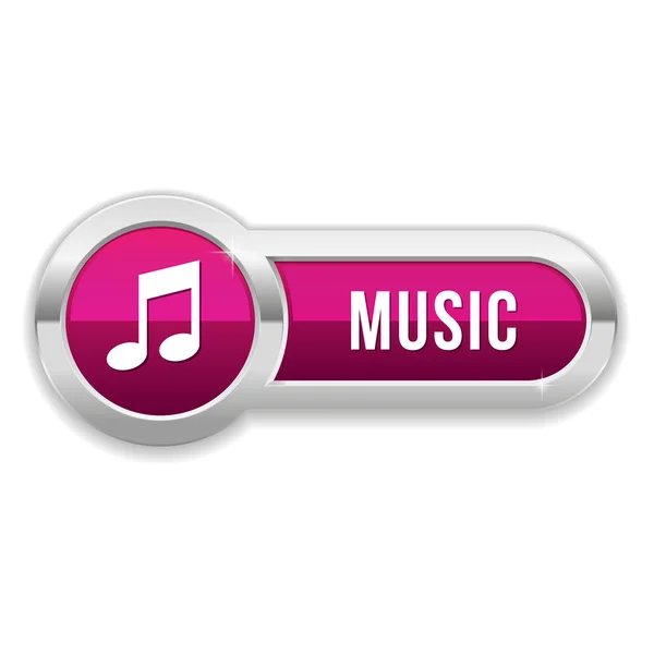 Bouton Musique — Image vectorielle