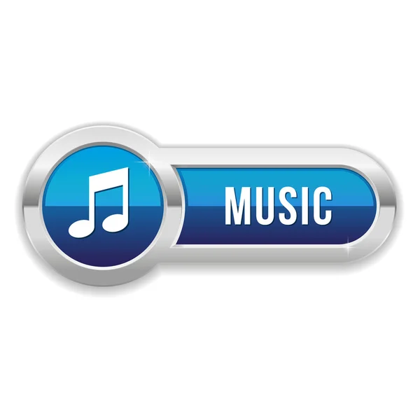 Music button — Stock Vector