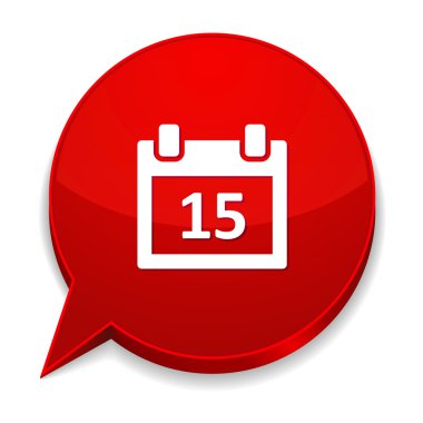 Takvim ile konuşma balonu